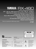 Yamaha RX-460-Owners-Manual